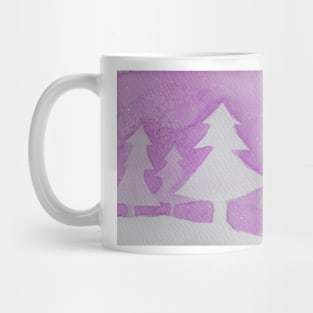 Pink winter scene Mug